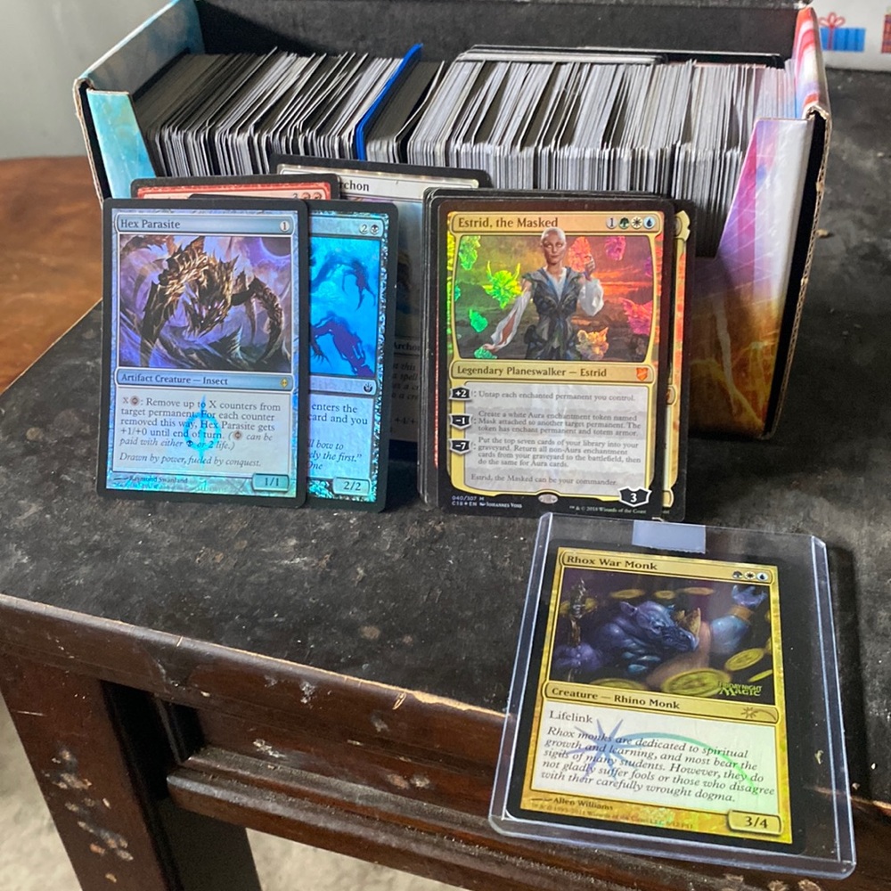 1 box full of magic the gathering cards